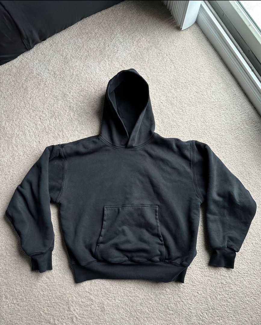 yeezy X gap perfect hoodie black Men s Fashion Tops Sets Hoodies on Carousell