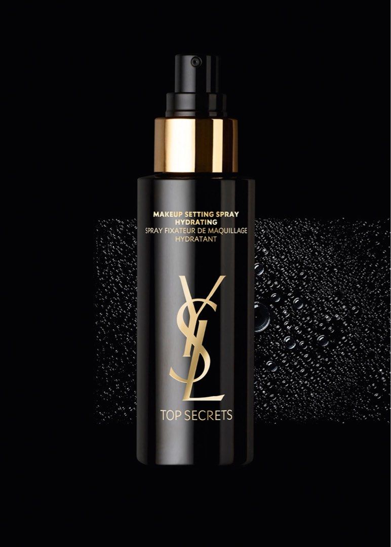 YSL黑絲緞保濕定妝噴霧100ml Yves Saint Laurent Top Secrets Makeup Setting Spray,  美容＆化妝品, 健康及美容- 皮膚護理, 化妝品- Carousell