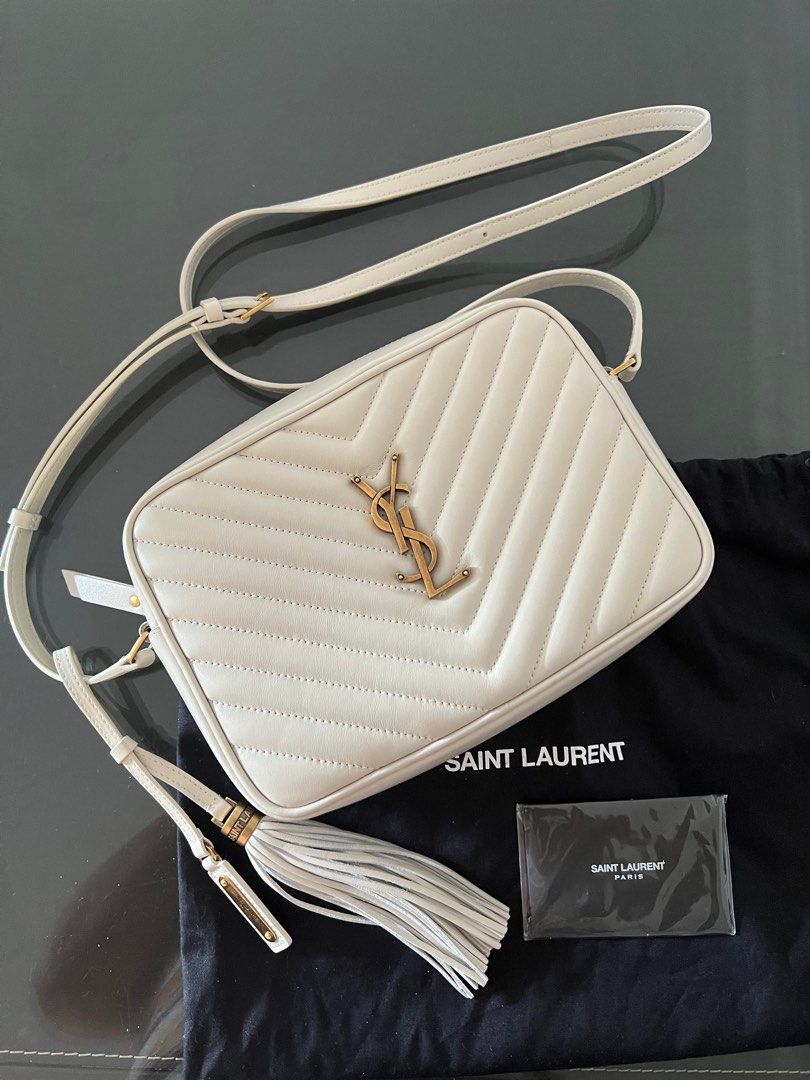 Ysl lou camera bag discount white