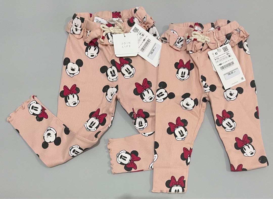 Zara Minnie Mouse Trousers 9-12 mos on Carousell