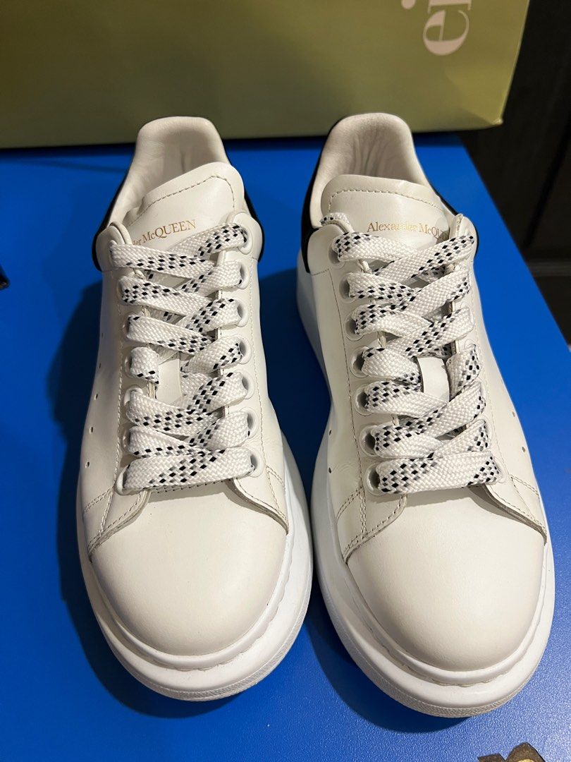 100 authentic Alexander McQueen MCQ leather trainers size 36