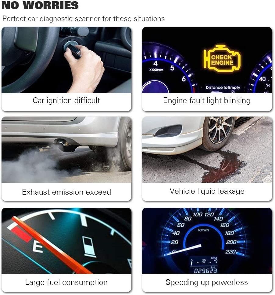 1808) KONNWEI KW310 OBD2 Scanner Full OBDII Functions 10 Modes