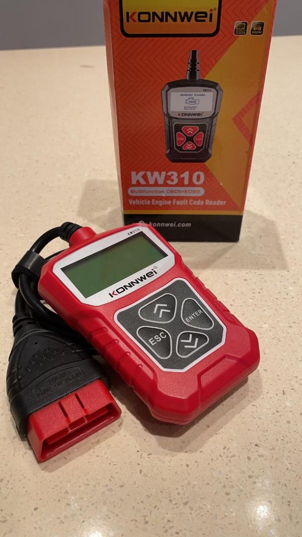 1808) KONNWEI KW310 OBD2 Scanner Full OBDII Functions 10 Modes ...
