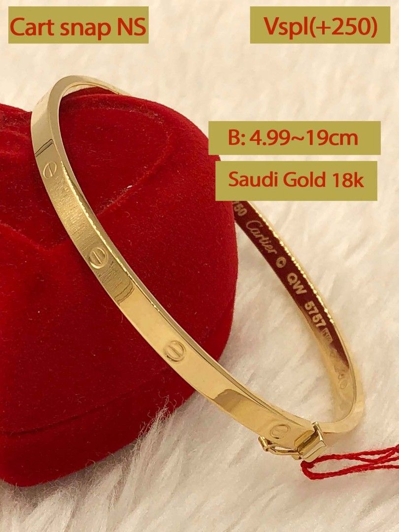 Cartier snap on bracelet deals