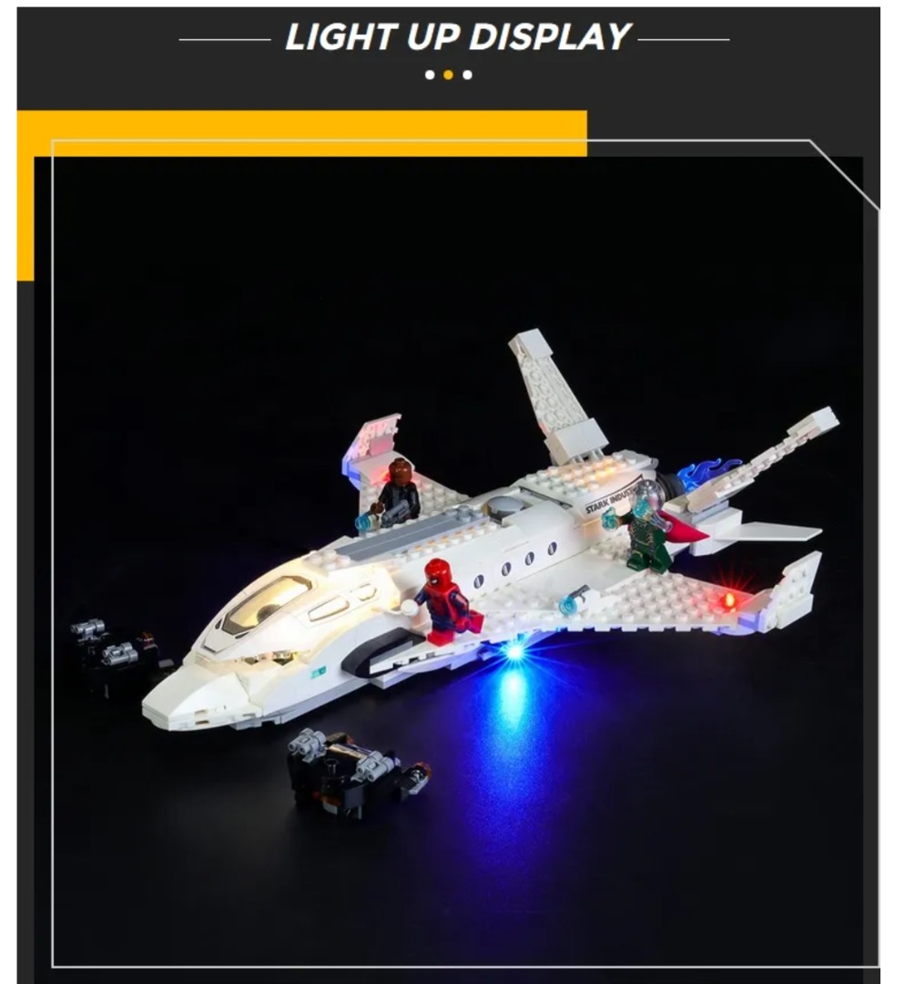 2344) Briksmax LED Light Kit For Legos Stark Jet and the Drone Attack