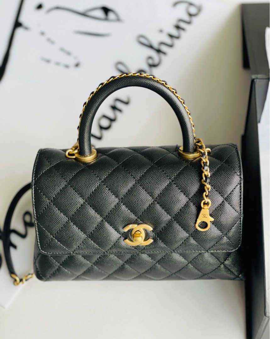 Chanel Coco Handle Bag With Strass Handle  Bragmybag