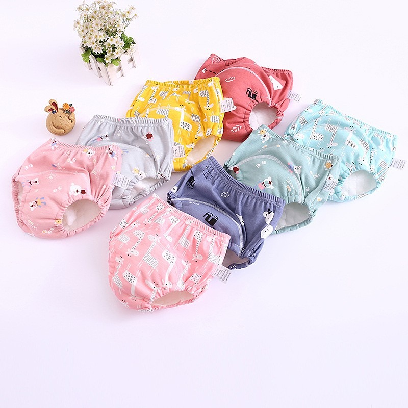 6 Layers Baby Toilet Training Pants Kids Potty Training Rewashable