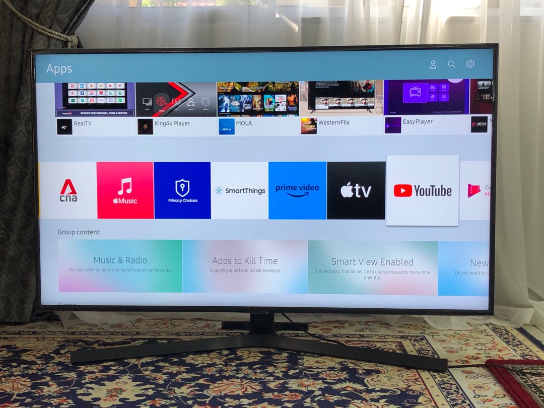 7 series samsung 55 inchi 4k uhd smart led, TV & Home Appliances, TV