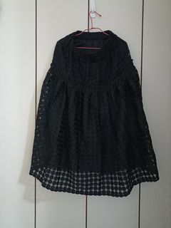 圓點紗裙