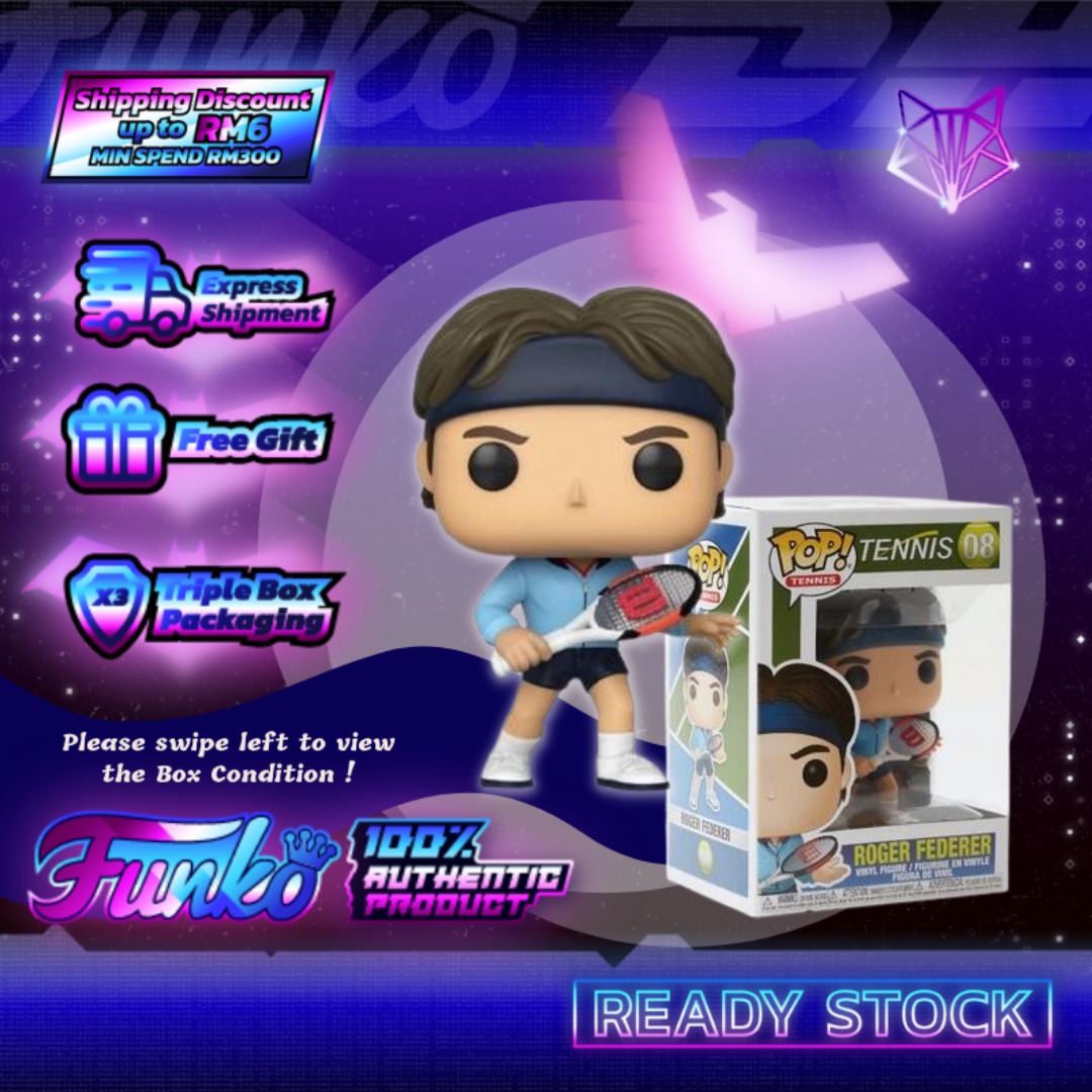 READY STOCK FUNKO POP Sports Tennis Roger Federer