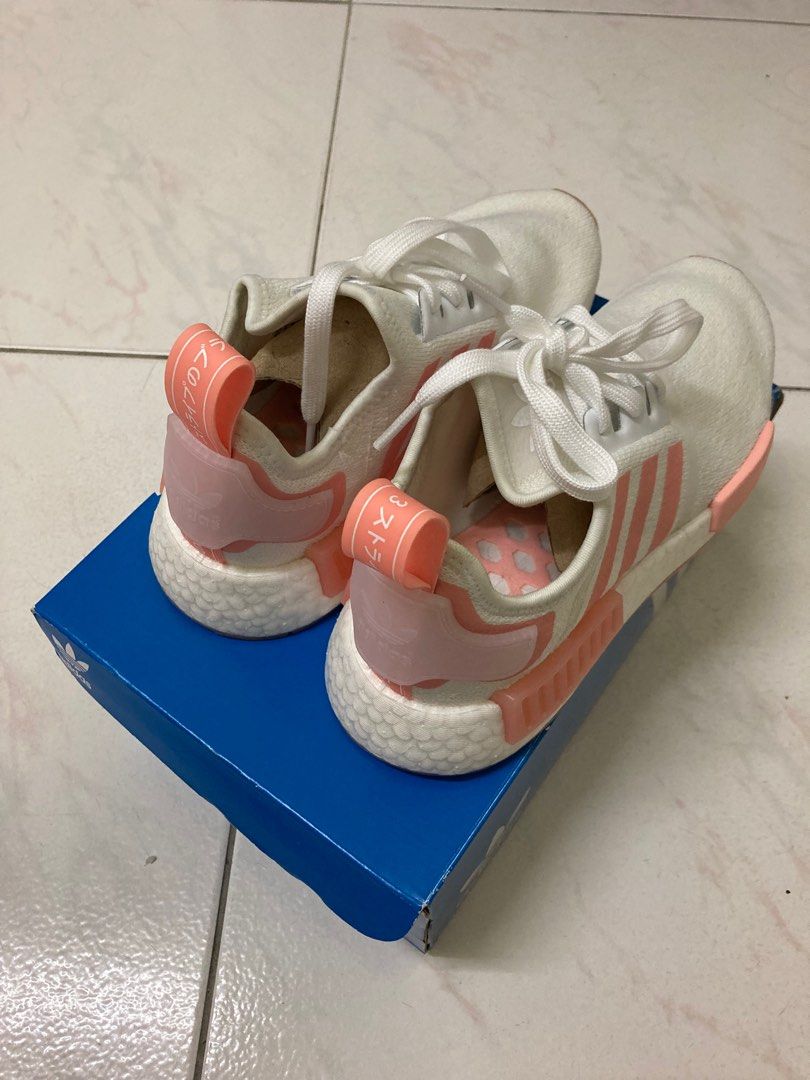Adidas nmd r1 w white pink clearance