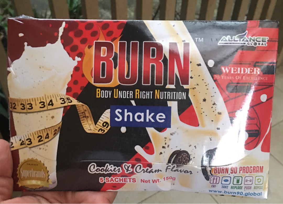 AIM Global BURN Meal Replacement Shake Cookies & Cream 5 sachets