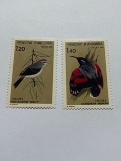 Andorra stamp 1981 birds mnh