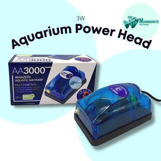 Aquarium Tank Amazon Single Air Pump Silent 3W AA3000 5W AA8000