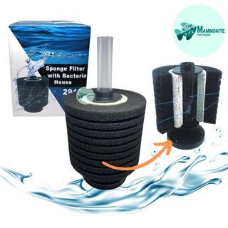 Aquarium Tank Bio Sponge Filter with Bacteria House Air Stone 2913