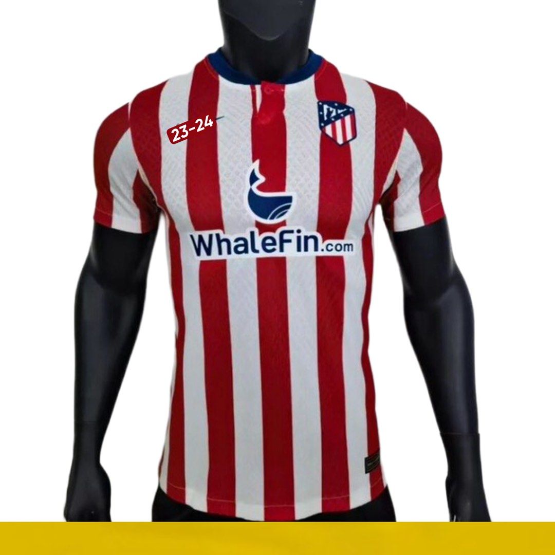 Atletico Madrid Home kit 23-24 Player version Football Jersey Soccer ...