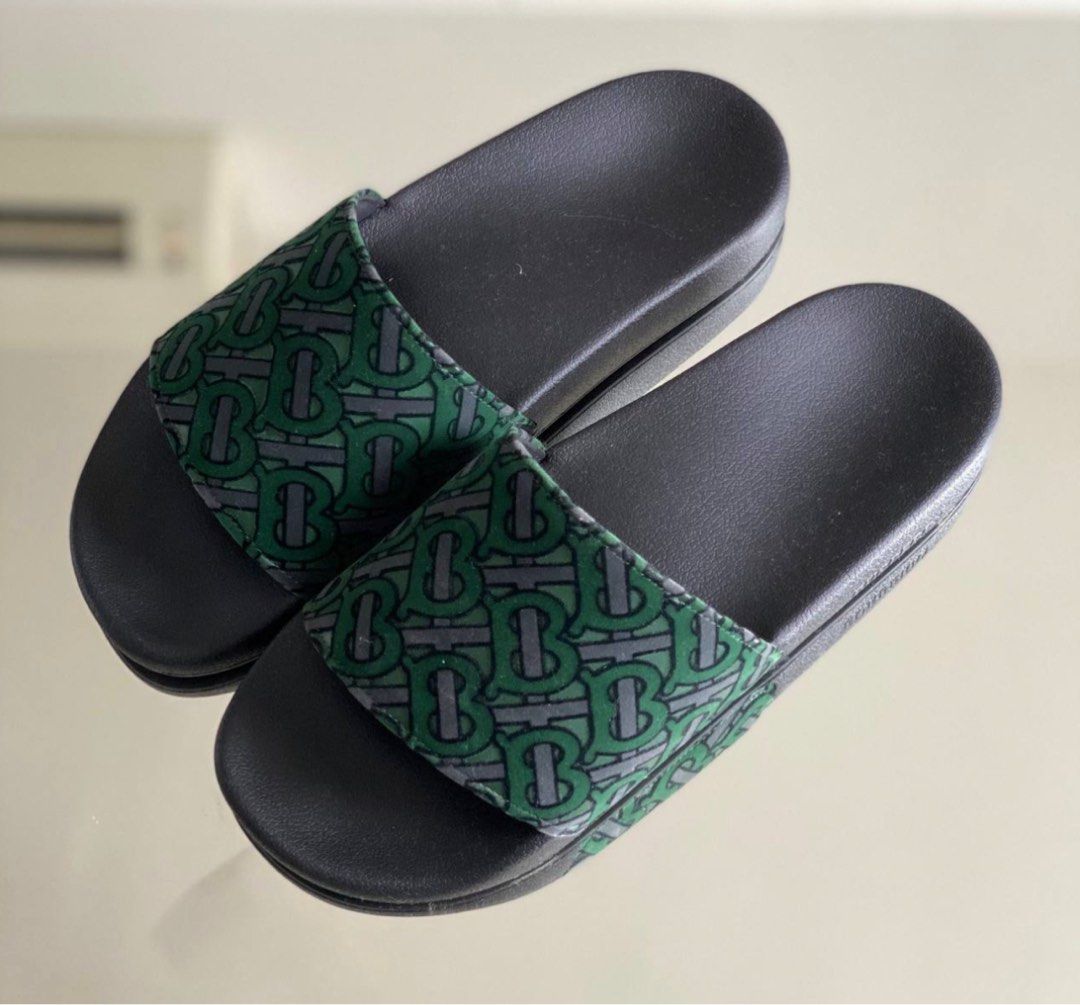 Burberry leather top slides