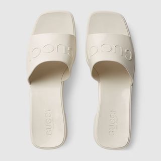 Gucci rubber slides sale best sale