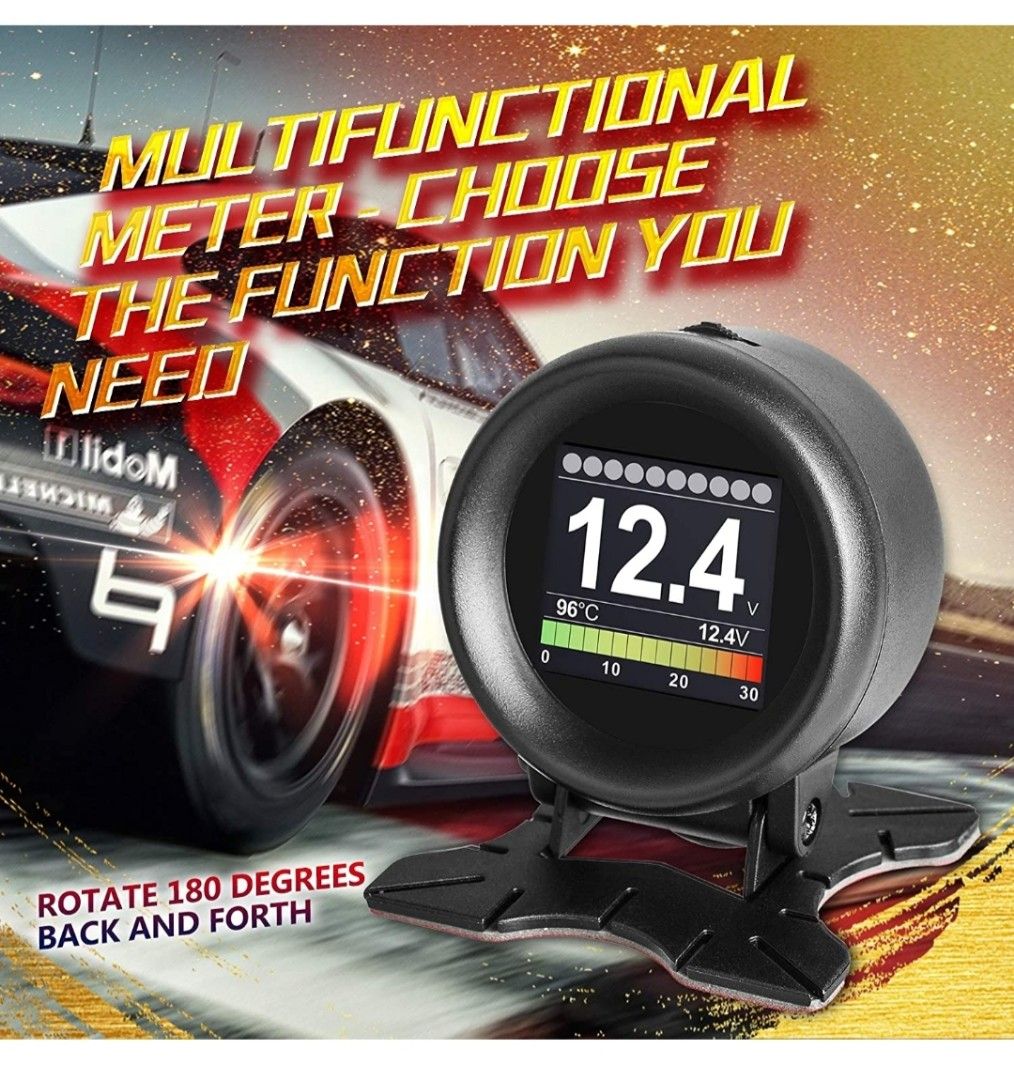 AUTOOL X60 Car OBD GPS HUD Multi-Function Digital Meter Alarm Speed ...