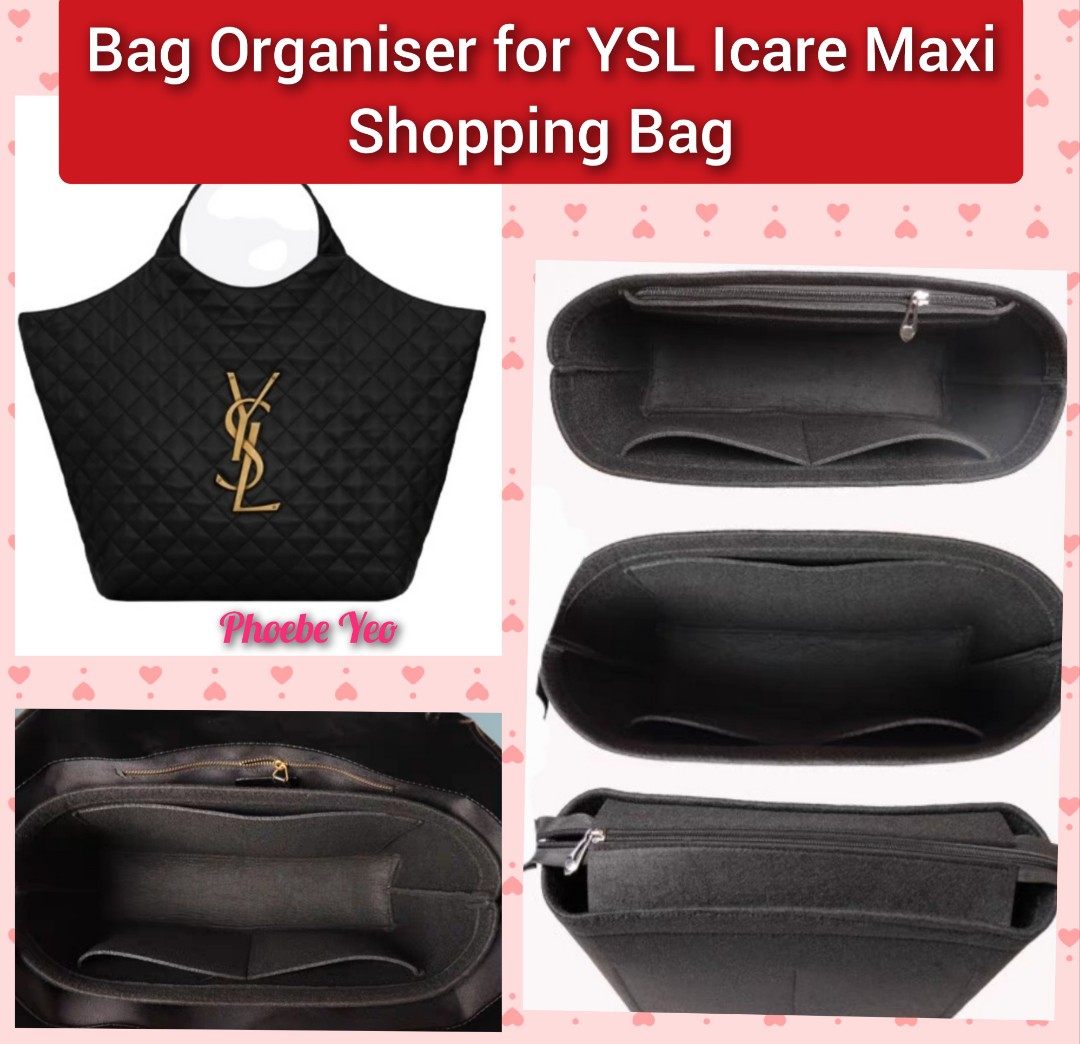 Ysl icare maxi shopping bag small, Luxury, Bags & Wallets on Carousell