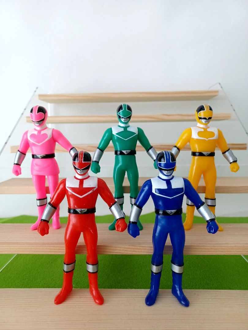 Bandai Power Rangers Time Ranger 12.5cm sofubi figures set