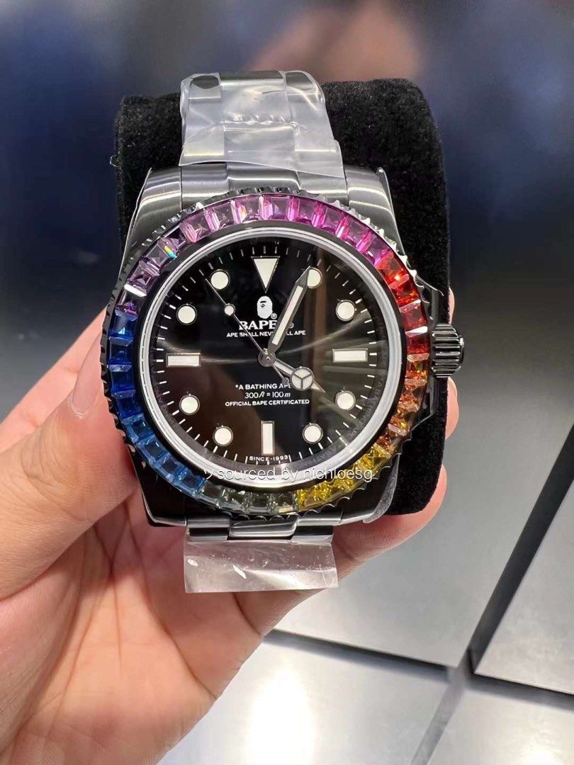 TYPE 1 BAPEX　CRYSTAL STONE COLOR: SILVE
