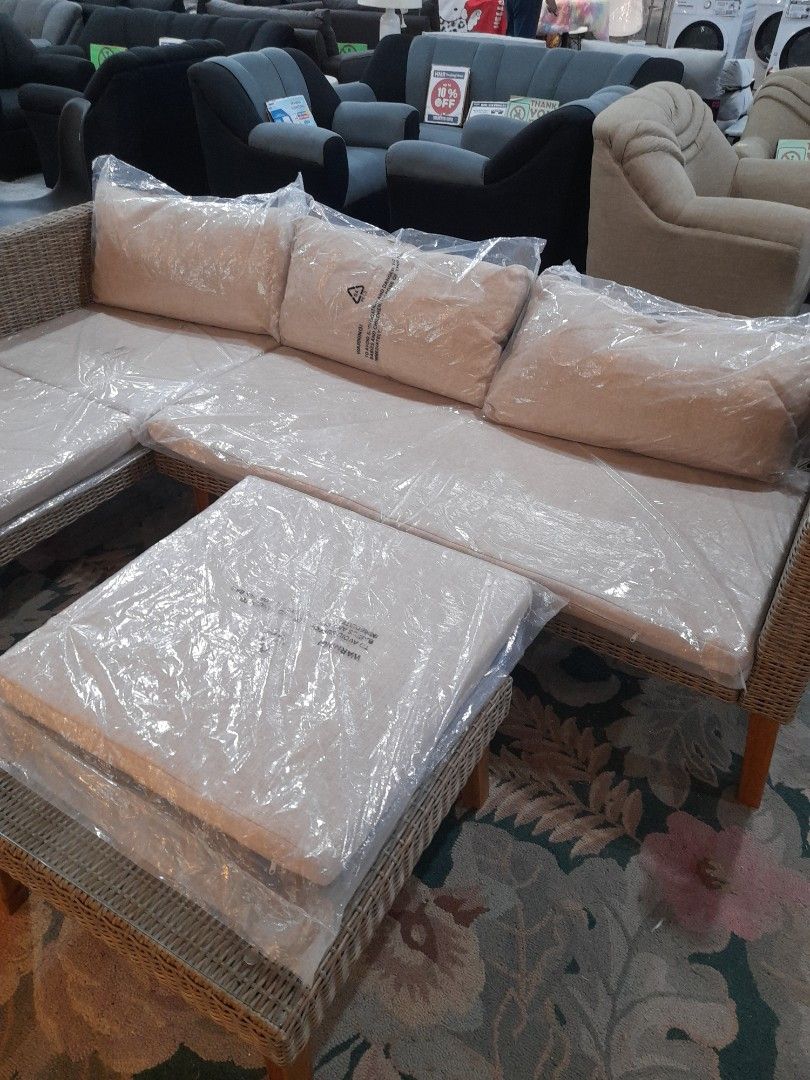 BeLavi corner Lounge set 3pcs, Furniture & Home Living, Outdoor