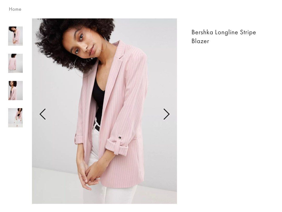 Bershka longline blazer online