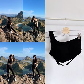 Black crop top