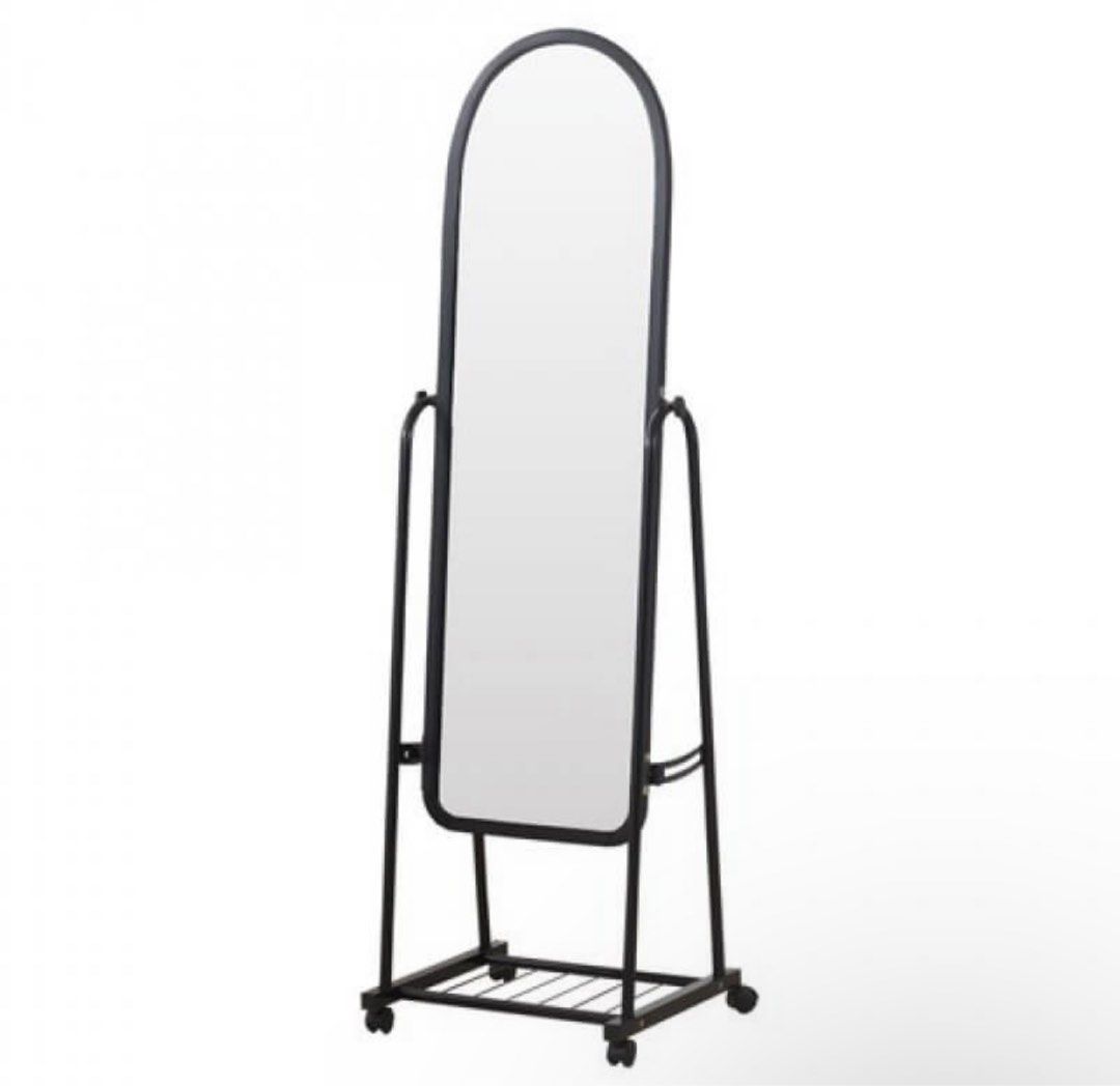 Black Full Length Standing Mirror, Furniture & Home Living, Furniture