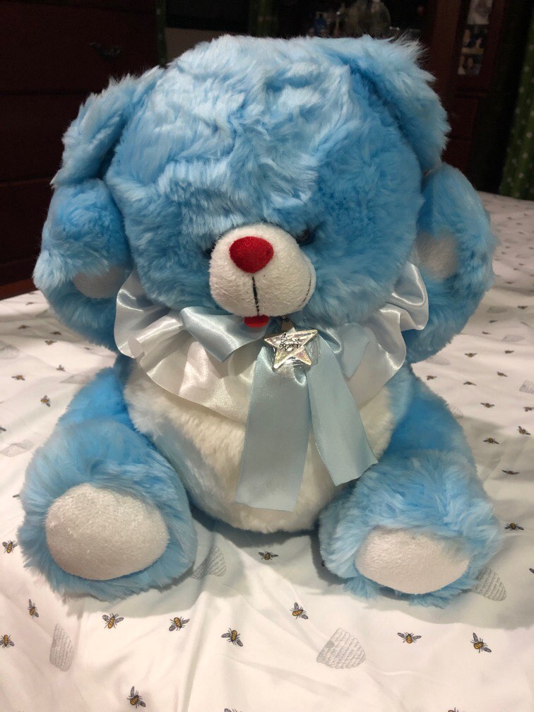 Blue Magic Stuffed toy/ teddy bear/ blue bear, Hobbies & Toys, Toys