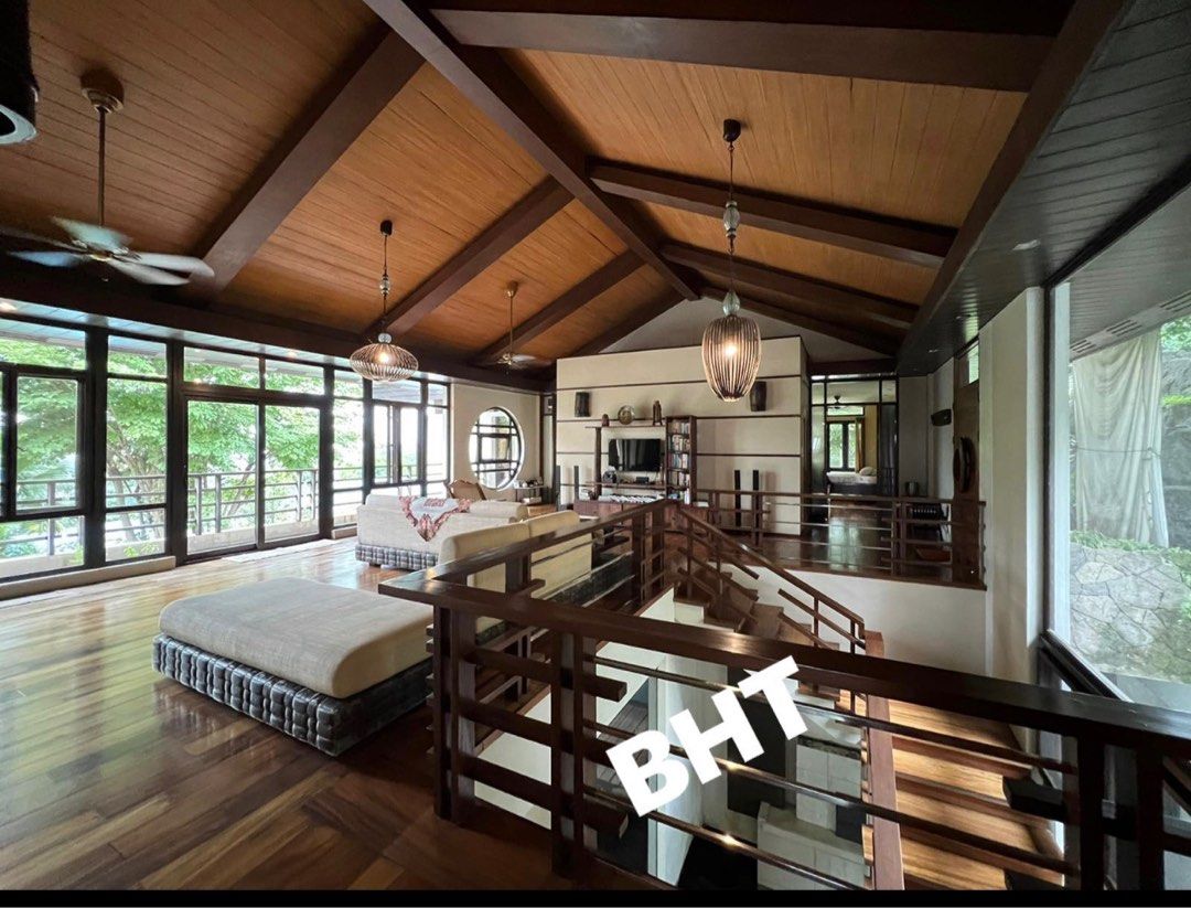 Blueridge Property (Category: House & Lot) located in Taguig. Submitted by brokerhanstaneo_09178038728 (Listing ID 1214320765, Image 1). Description: Blue Ridge A, QC Details: 1,928sqm +- lot area with a 10yo well maintained Balinese designed home. P265Million .