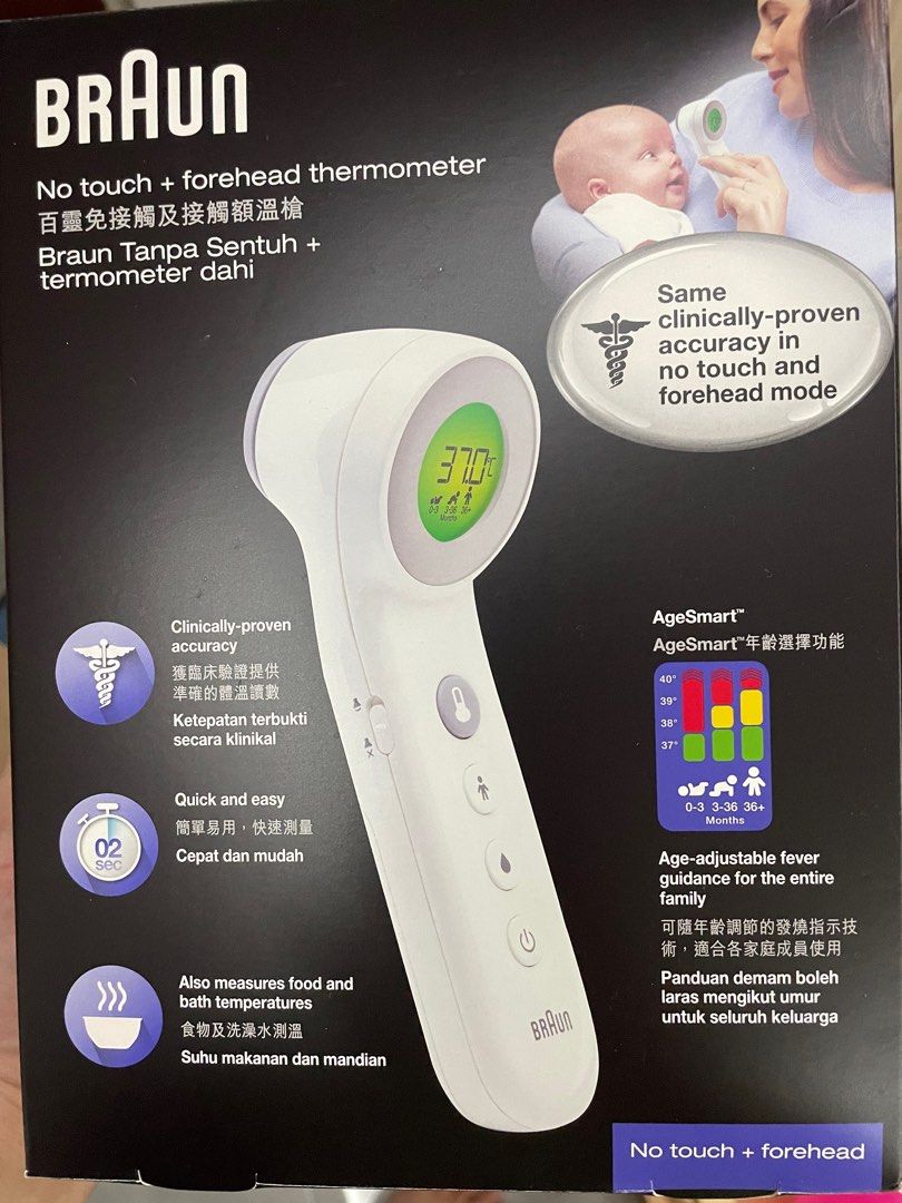Braun No Touch & Forehead Thermometer Age Precision BNT400