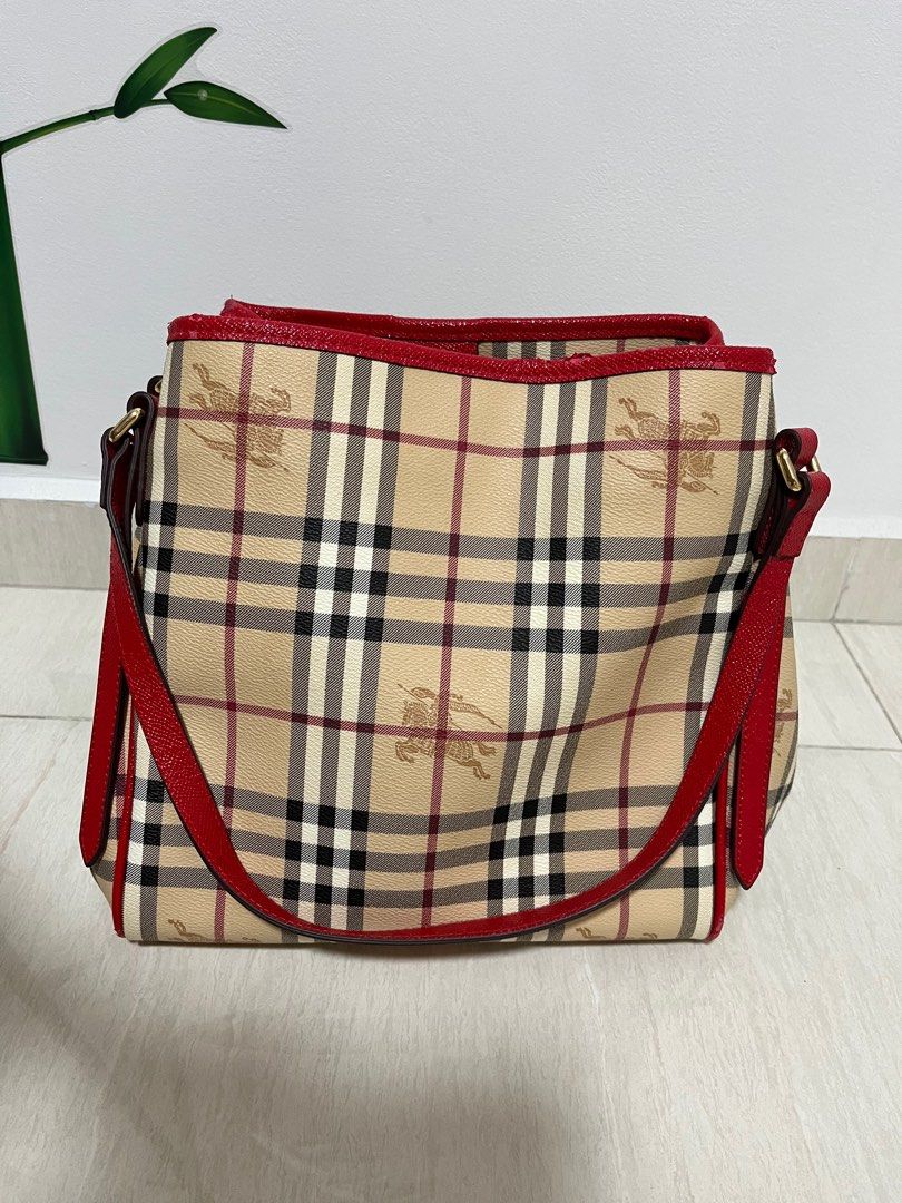 Burberry Shoulder Bag Used Original Authentic Women s