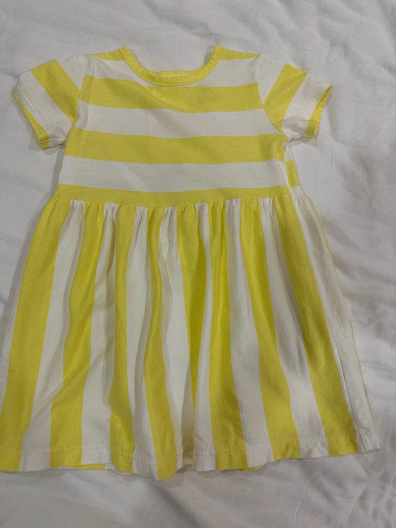 Carters yellow stripe dress Babies Kids Babies Kids Fashion