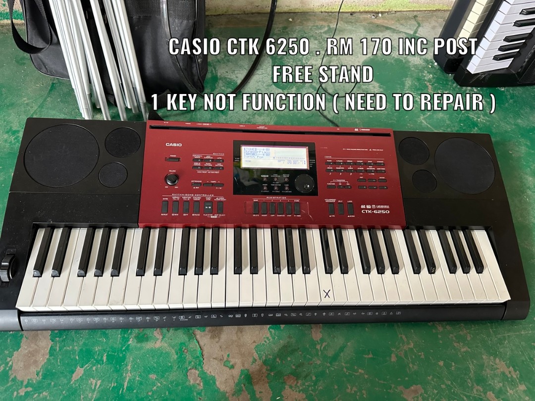 CASIO カシオ 電子キーボード CTK-6250 - 器材