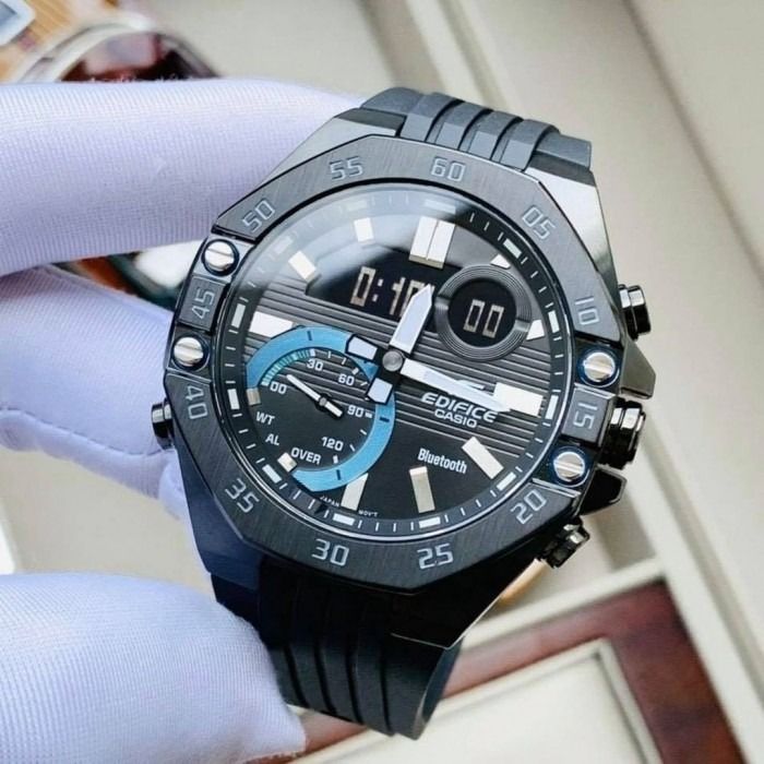 Casio Edifice ECB 10PB 1A Smartphone Link Bluetooth Black Ion