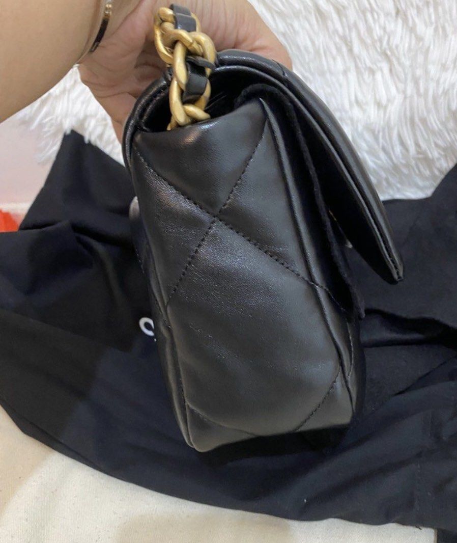 Chanel 19 in lamb skin small, Luxury, Bags & Wallets on Carousell