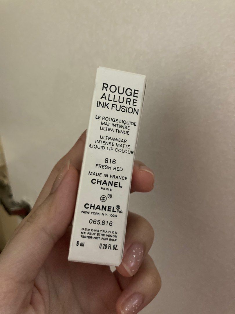 Chanel Rouge Allure Ink Fusion 816 Fresh Red, Beauty & Personal Care, Face,  Makeup on Carousell