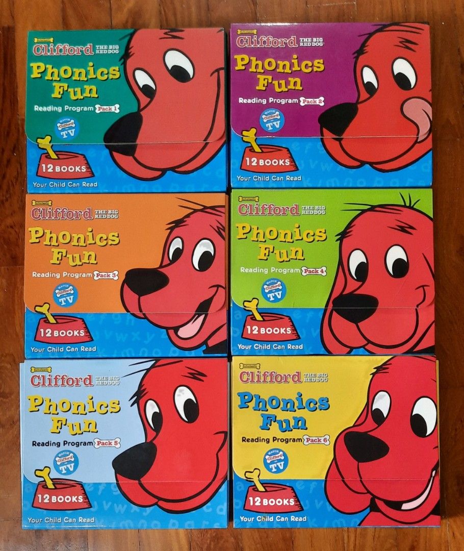 Clifford The Big Red Dog - Phonics Fun Reading Program Pack 1-6