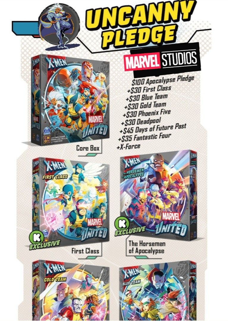 CMON Marvel United XMen Kickstarter Boardgame, Hobbies & Toys, Toys