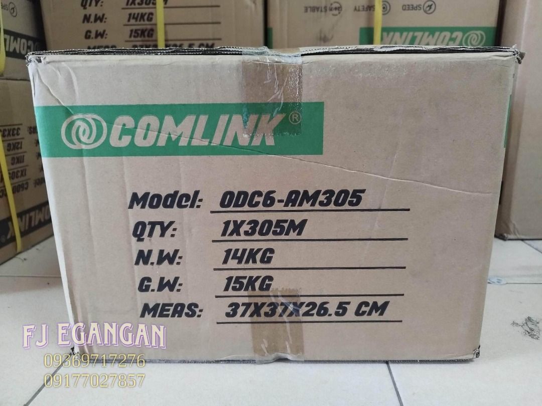 COMLINK Outdoor UTP Cat6 CCA 305M with Messenger Wire - Black ...