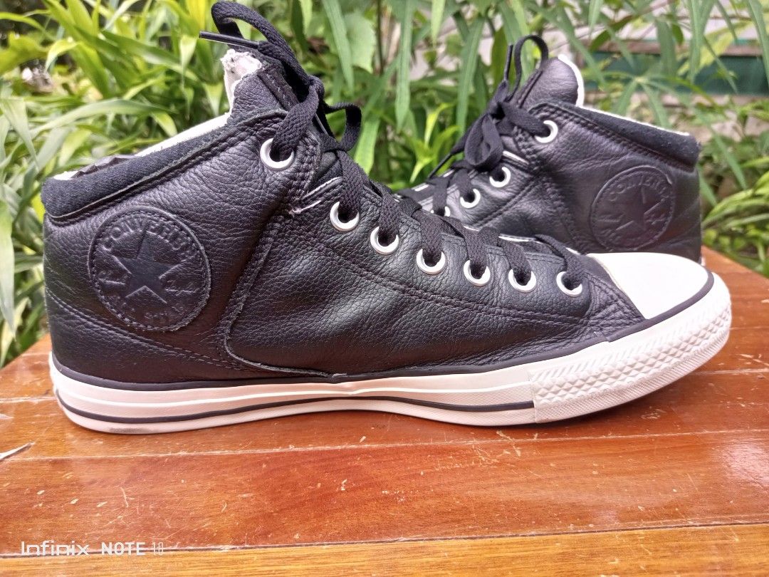 Converse high shop street leather