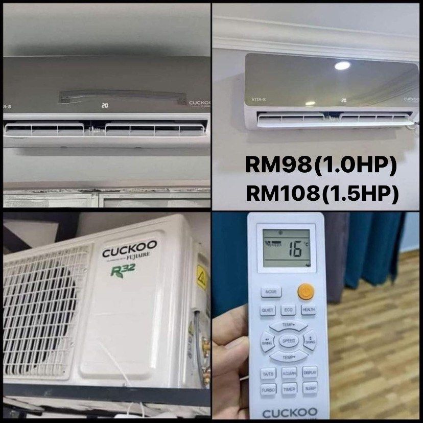 Cuckoo Aircond Inverter, TV & Home Appliances, Air Conditioners