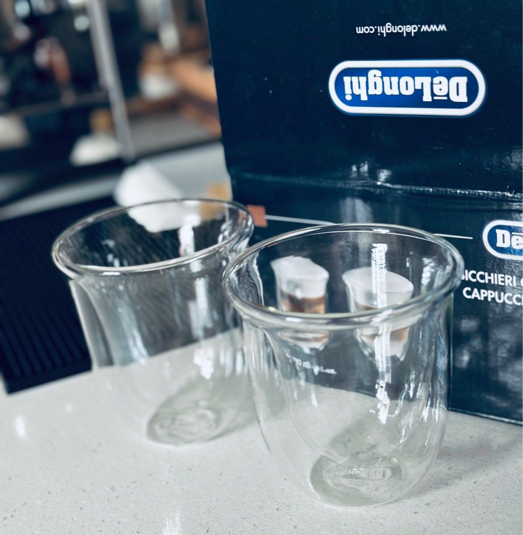Delonghi glass store coffee cups