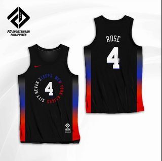 2023 NY Knicks ROSE #4 Black City Edition NBA Jerseys