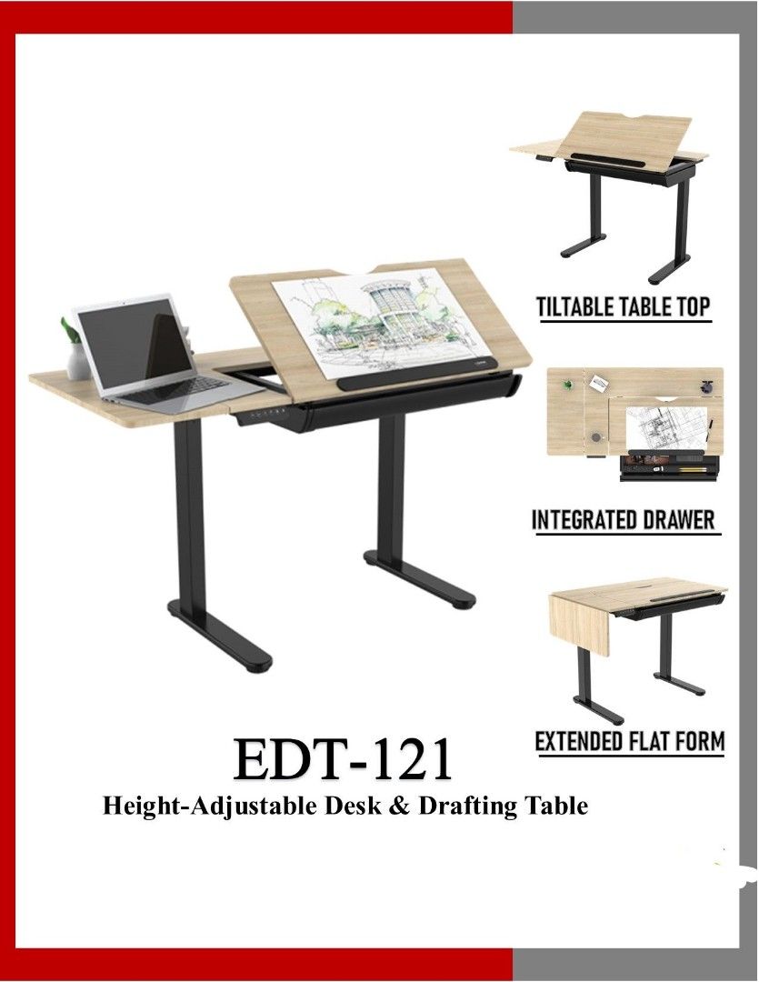 ELECTRIC DRAFTING TABLE, Furniture & Home Living, Office Furniture