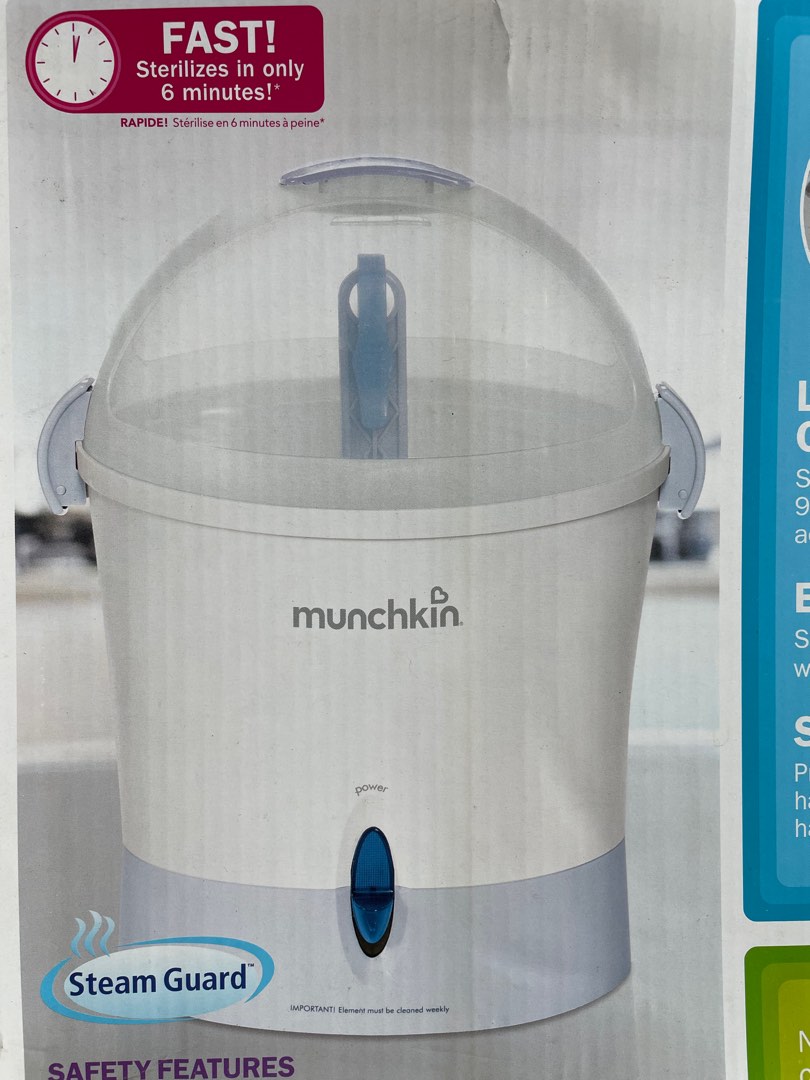Munchkin electric deals steam sterilizer