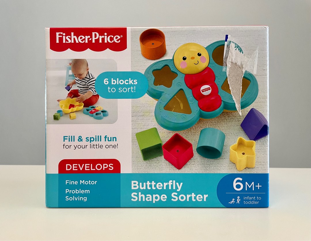 FisherPrice Butterfly Shape Sorter, Babies & Kids, Infant Playtime on