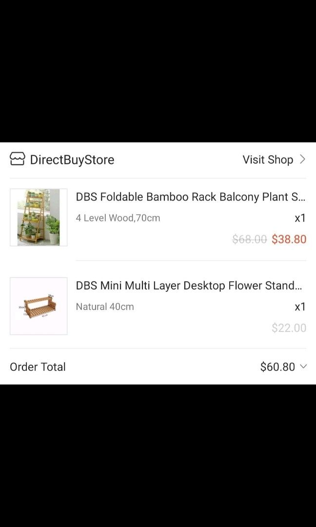 Foldable 4 level rack balcony stand and desktop flower stand (BNIB ...